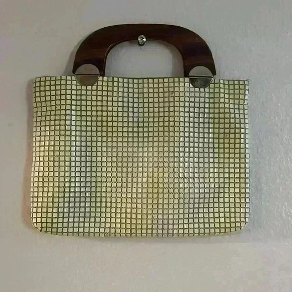 Vintage Square Bead Purse - Picture 2 of 7